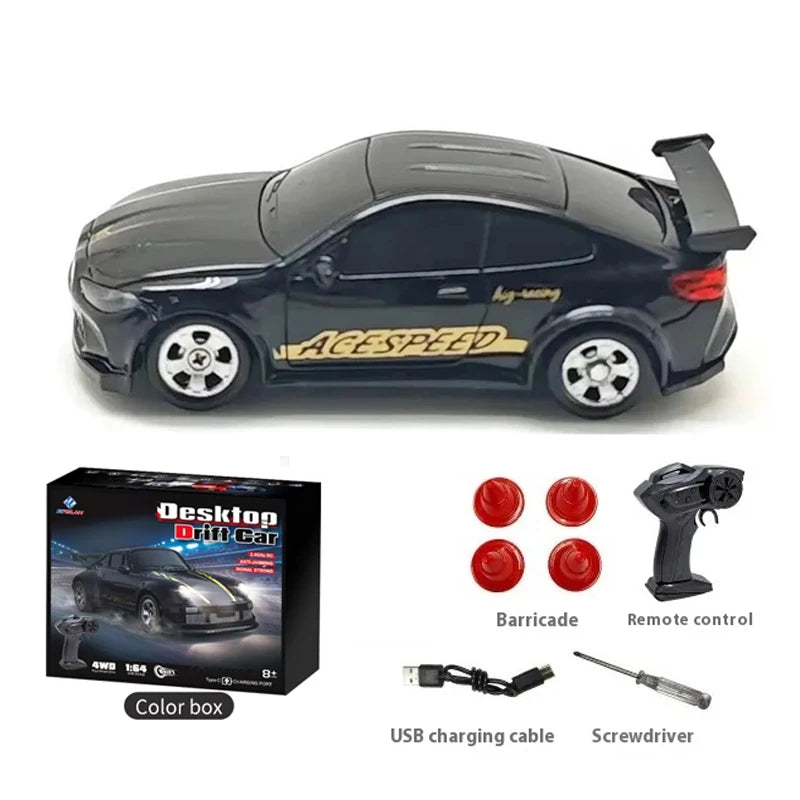 Mini RC Stunt Drift Car – Juguete de carreras con control remoto de 2,4 GHz para niños