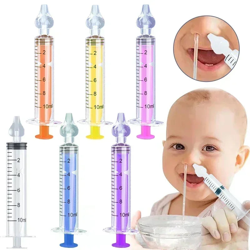 Aspirador nasal de silicona para bebés: limpiador nasal suave, seguro y eficaz