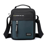 Men’s Oxford Shoulder Bag – Lightweight Crossbody Satchel with Zipper Closure