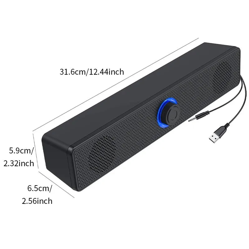 Dual Desktop Speakers with Bluetooth – USB-Powered Stereo Sound with LED Lights