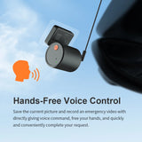 2K QHD Dash Cam with WiFi, Voice Control & Night Vision for Cars