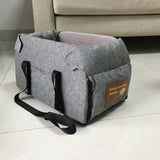 Portable Dog Car Seat Bed – Central Console Travel Carrier for Small Dogs & Cats