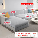 Plush Velvet Sofa Slipcover – Stretch Anti-Slip Cover for Sectional & Loveseats