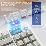 Hot-Swappable Mechanical Keyboard with Bluetooth, 2.4G Connectivity, Integrated Display, and PBT Keycaps