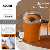 Self-Stirring Smart Coffee Mug with Digital Temperature Display – Portable Automatic Mixing Cup