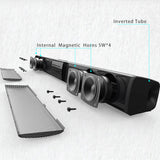 Bluetooth 5.3 Soundbar with Stereo Surround Sound and Remote Control – Home Theater Speaker with RCA, AUX, TF Card Support
