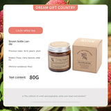 Vela de aromaterapia sin humo: elegante vela de vidrio marrón para el hogar y como regalo