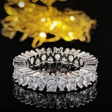 Elegant 925 Sterling Silver Diamond Wedding Ring for Women