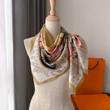 Geometric Pattern Polyester Scarf for Women – Stylish and Versatile Accessory