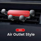 Soporte para teléfono de coche Gravity: soporte con clip para rejilla de ventilación para teléfonos inteligentes
