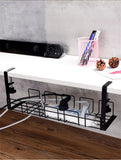 Under Desk Cable Organizer – Heavy-Duty Wire Management Rack for Clutter-Free Workspace