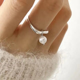 Adjustable Vintage Chain Ring – 925 Sterling Silver Open Ring for Women & Men