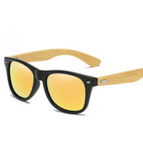Classic Wooden UV400 Sunglasses – Stylish Bamboo Eyewear for Men