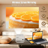 4K Native Portable Projector with Auto Focus & 650ANSI - Android 11 Home Cinema