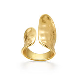 Minimalist Gold-Tone Geometric Ring – Trendy Vintage Statement Jewelry
