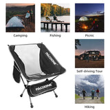 Ultralight Foldable Aluminum Camping Chair – Portable Outdoor Seat with Mesh Panels