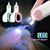 Professional LED Pet Nail Clipper with Safety Lock for Dogs & Cats