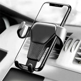 Soporte universal para teléfono con gravedad para automóvil: soporte con clip para rejilla de ventilación del automóvil para teléfonos inteligentes