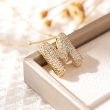 Letter Pendant Necklace for Women – Mood & Sleep Tracker Fashion Jewelry for Office & Career