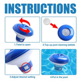 Floating Chlorine Dispenser for Swimming Pools – Adjustable Pool Chemical Cleaner