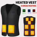 Men's & Women's Heated Vest with 5-Zone Heating - USB Rechargeable Winter Warming Jacket