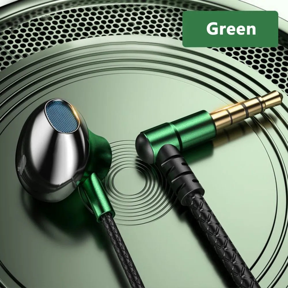 Wired Earbuds with Microphone - 3.5mm & Type-C Gaming Headset for Sports & Mobile Phones