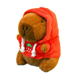 Capybara Plush Toy with Hoodie & Wings - Cute Stuffed Animal Keychain Gift