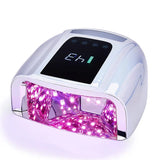 Rechargeable Cordless UV LED Nail Lamp – 96W Fast-Drying Gel Nail Dryer with Mirror Base