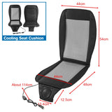Car Cooling Seat Cushion with Adjustable Fan and Anti-Slip Design