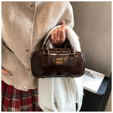 Versatile PU Leather Bowling Bag with Interior Zipper Pocket – Unisex, Fashionable & Practical
