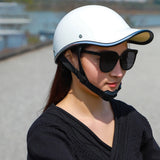 Baseball Cap Style Bike Helmet - Lightweight ABS Cycling Helmet with Sun Visor