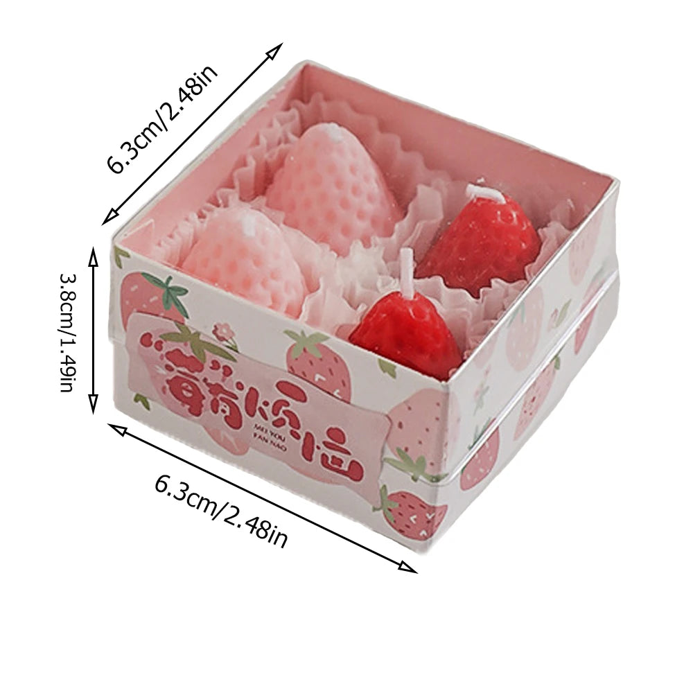 Strawberry Scented Soy Wax Candles – Aromatherapy & Home Décor Gift