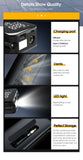 Cordless Digital Tire Inflator with LED Light and 150 PSI Air Compressor
