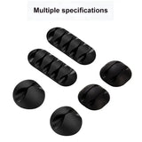 Organizador de cables de silicona, clips autoadhesivos para gestión de cables para mouse, teclado, auriculares y cables USB