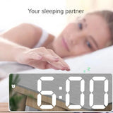 Modern Digital Alarm Clock with LED Display – Perfect for Bedroom, Office, or Desk