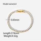 Classic Gold-Plated Stainless Steel Snake Chain Bracelet for Women
