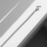 Elegant Stainless Steel Box Chain Bracelet – Classic & Timeless Jewelry for Women