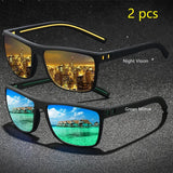 Vintage Check Pattern Polarized Sunglasses – Stylish UV400 Eyewear for Men & Women