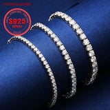0.3 Carat Moissanite Tennis Bracelet – 925 Sterling Silver Full Row Bracelet