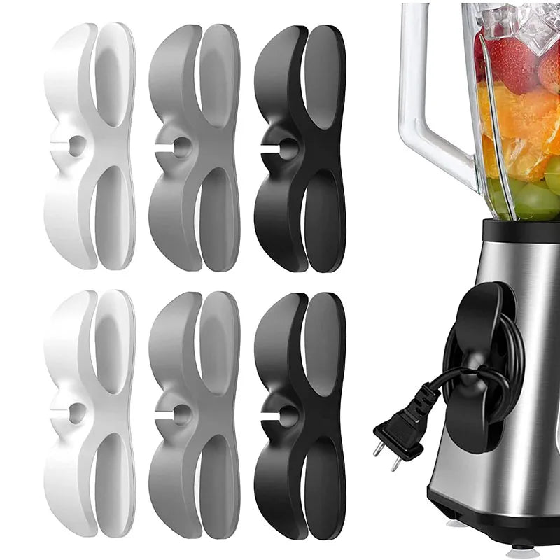Organizador de cables: soporte con clip para la gestión de cables de electrodomésticos de cocina como freidoras de aire y cafeteras