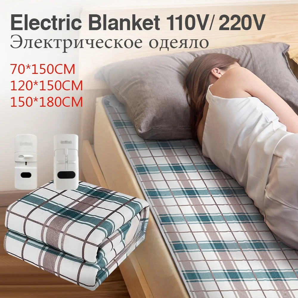 Electric Under Blanket with Thermostat – Dual & Single Control Heating Pad for Bed Warmth