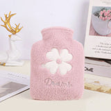 Portable 500ml Hot Water Bottle with Plush Finish