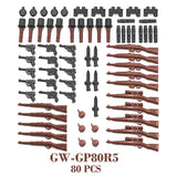 WW2 Military Building Blocks Set - Army Soldier & Motorcycle Model Kit