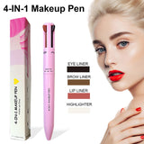 4-in-1 Makeup Pen - Eyeliner, Brow Liner, Lip Liner & Highlighter All-in-One