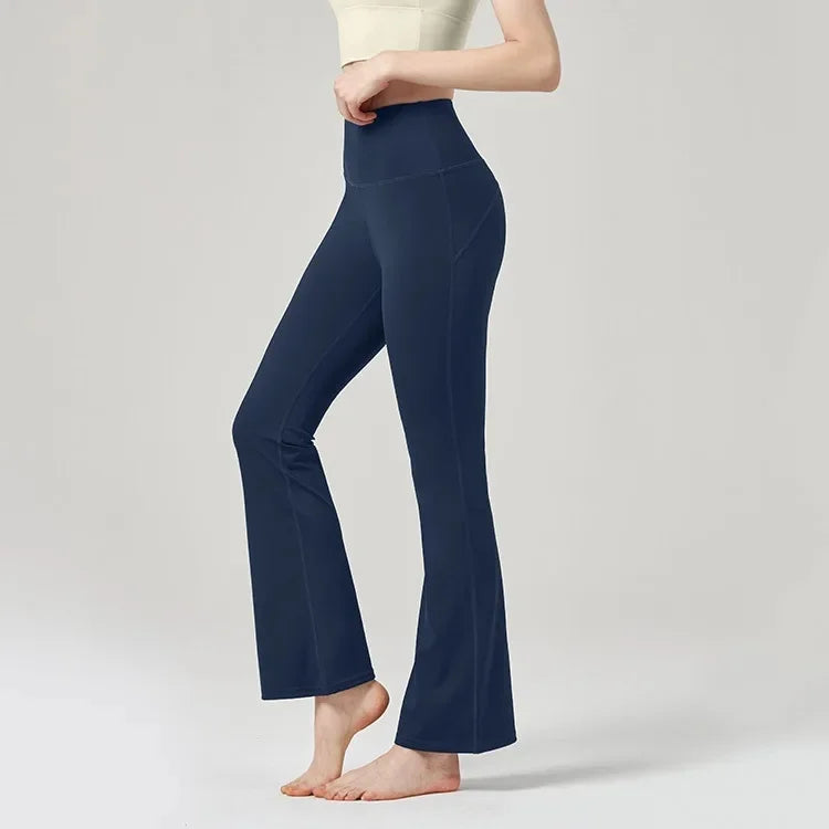 Women's High Waisted Yoga Pants - Bootcut Flared Leggings for Workout & Casual Wear