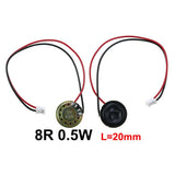 8 Ohm Mini Horn Speaker – Ultra-Thin 0.5W Loudspeaker (20mm-30mm Diameter Options)
