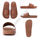 Men’s Street Style Summer Slides – Comfortable PU Slippers for Outdoor Use