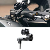 Universal Motorcycle Phone Holder – Adjustable Mount for Handlebar, Stem, and Mirror with Gravity Expansion