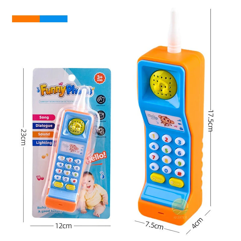 Interactive Baby Phone Toy - Educational Musical Phone with Lights & Sounds for Toddlers