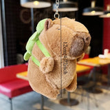 Capybara Family Plush Set - Mom & 4 Baby Stuffed Animals with Turtle Backpack